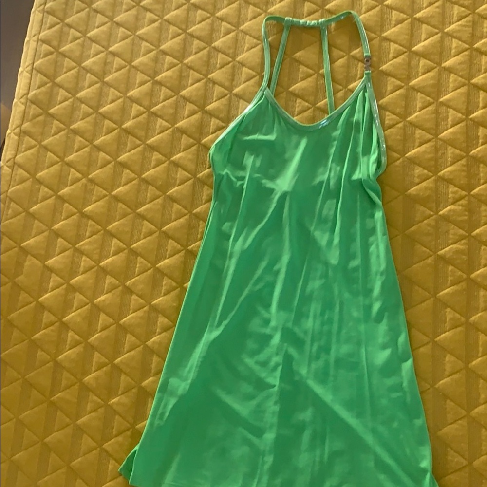 1990s Vintage Green Apple Summer Dress👗